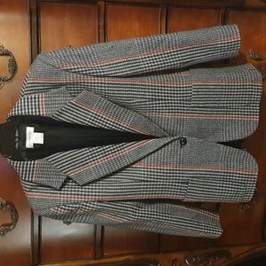 Vtg Jones New York Plaid Blazer Jacket sz 12